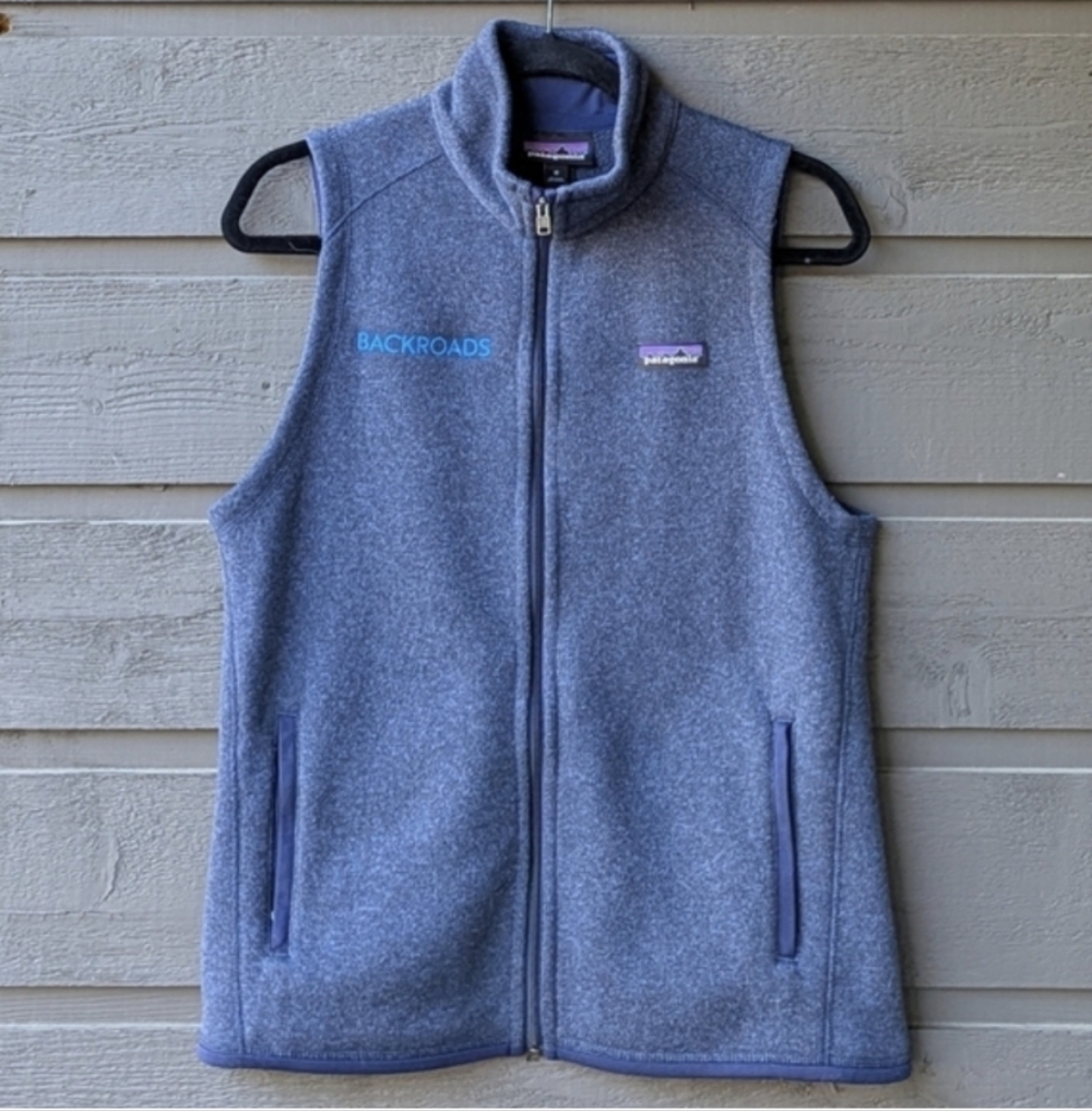 Patagonia Women's Better Sweater Vest New Navy Blue Size Medium Fleece Zip Up